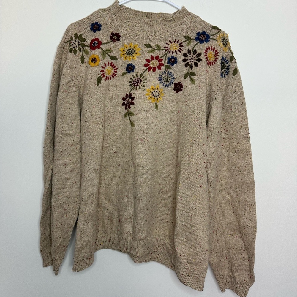 Alfred Dunner embroidered sweater